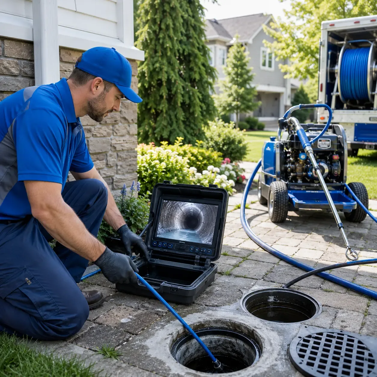 Outdoor drain cleaning professionals serving Reading, PA